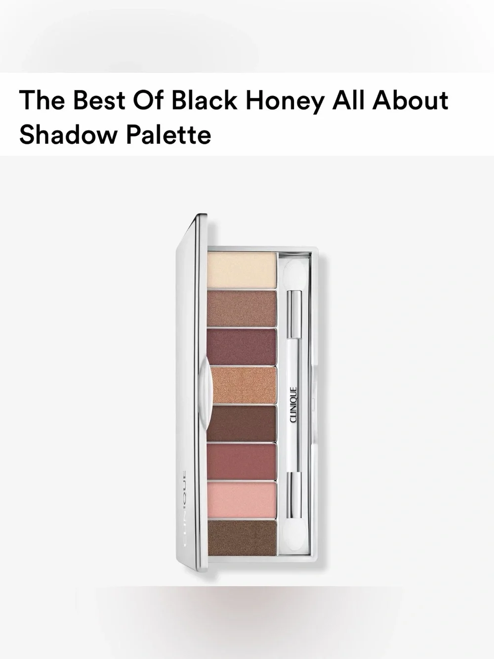 Clinique Eyeshadows The Best Of Black Honey All About Shadow Palette